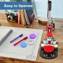 1000pcs Button Pin Maker Machine 5.8cm Badge Punch Press Making + Circle Cutter