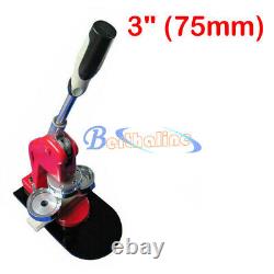 1PCS 75mm 3 Button Maker Machine Badge Punch Press 100 Parts Circle Cutter Tool
