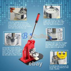 1PCS 75mm 3 Button Maker Machine Badge Punch Press 100 Parts Circle Cutter Tool