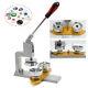 1''/1.25'' Badge Press Making Machine Button Pin Maker +300 Parts +Circle Cutter