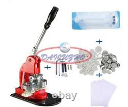 1-1/4 32mm Badge Press Button Maker Machine 1000 Button Supplies Circle Cutter