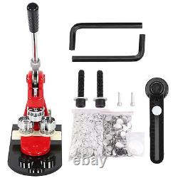 1.25 Badge Button Maker Punch Press Making Machine 1000 Parts+Circle Cutter32mm