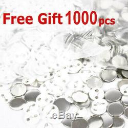 1 25mm Button Maker Badge Punch Press Machine Free 1000 Parts Circle Cutter