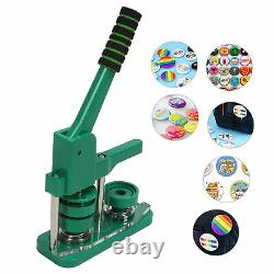 1.73 44mm Button Maker Badge Punch Press Machine 100 Parts Circle Cutter Craft