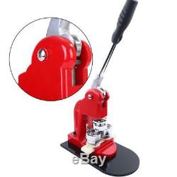 25MM Button Maker Machine Badge Punch Press+1000 Button Supplies+ Circle Cutter