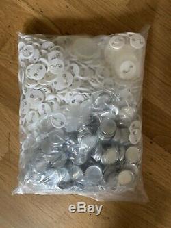 25MM Button Maker Machine Personalized Badge Punch Press Tool +1000 Parts Cutter