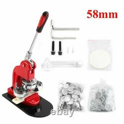 25/32/58mm Button Badge Maker Machine Punch Press +1000 Parts+Dies+Cutter