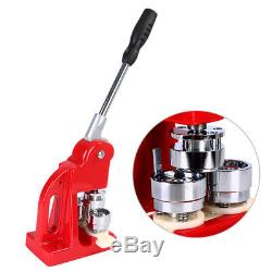 25/32/58mm Button Maker Badge Pin Punch Press Machine +1000 Parts +Circle Cutter