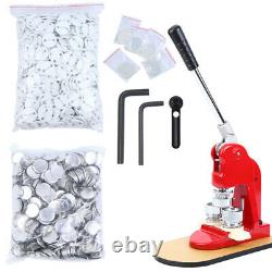 25/32/58mm Button Maker Badge Punch Press Machine Cutter 500 Pcs Free Buttons