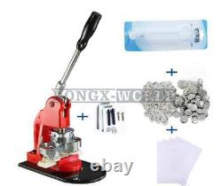25mm 1 Button Maker Machine Badge Punch Press 100 Parts Circle Cutter Tool #Y1
