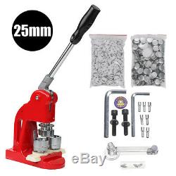 25mm Button Badge Maker Punch Press Machine with Button Parts and Circle Cutter