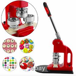 25mm Button Maker Badge Press Machine Kit Circle Cutter With1000× Buttons &3 Dies