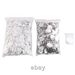 25mm Button Maker Badge Press Machine Kit Circle Cutter With1000× Buttons & 3 Dies