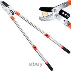 26-40 Extendable Anvil Loppers, Branch Cutter with2 inch Cutting Orange/Black