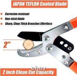 26-40 Extendable Anvil Loppers, Branch Cutter with2 inch Cutting Orange/Black