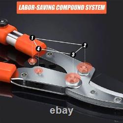 26-40 Extendable Anvil Loppers, Branch Cutter with2 inch Cutting Orange/Black