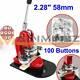2.28 58mm Button Maker Machine Badge Punch Press 100 Parts Circle Cutter Tool #