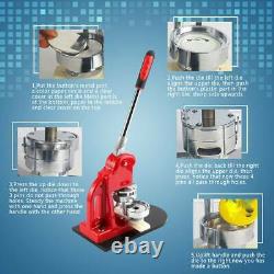 2.28 Button Badge Maker Punch Press Machine 100 PCS Parts & Circle Cutter