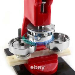 2.28 Button Badge Maker Punch Press Machine 100 PCS Parts & Circle Cutter NEW