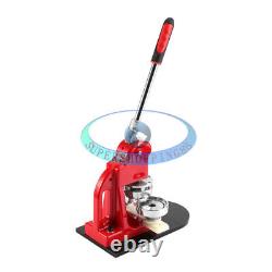 2.28 Button Badge Maker Punch Press Machine 100 PCS Parts & Circle Cutter NEW