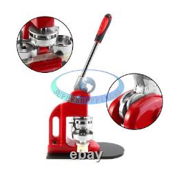 2.28 Button Badge Maker Punch Press Machine 100 PCS Parts & Circle Cutter NEW