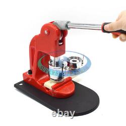 2.28 Button Badge Maker Punch Press Machine 100 PCS Parts & Circle Cutter NEW