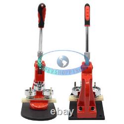 2.28 Button Badge Maker Punch Press Machine 100 PCS Parts & Circle Cutter NEW