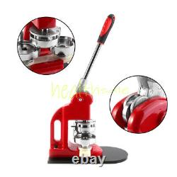 2.28 Button Maker Machine Badge Punch Press 100 Parts Circle Cutter Tool 58mm