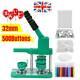32 mm Button Maker Badge Press Machine Circle Cutter 100 Buttons 3 Dies Sets UK