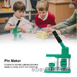 32 mm Button Maker Badge Press Machine Circle Cutter 500 Buttons DIY Press