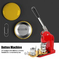32mm Badge Maker Machine Making Pin Button Badges Punch Press 1000pc Cutter Kits