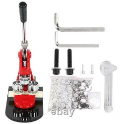 32mm Badge Punch Press Maker Machine With 1000 Button + Circle Cutter Kit UK