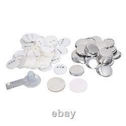 32mm Button Maker Button Press Kit With 100PCS Pin Parts Circle Cutter Pin