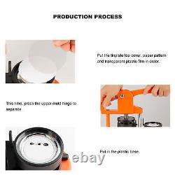 32mm Button Maker Button Press Kit With 100PCS Pin Parts Circle Cutter Pin