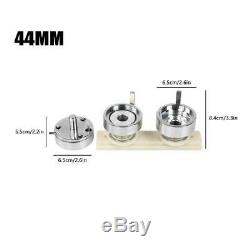 44MM Button Maker Machine Badge Punch Press+500 Parts Circle Cutter Set