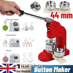 44 mm Button Maker Badge Press Machine Circle Cutter 500 Buttons Parts Press Kit
