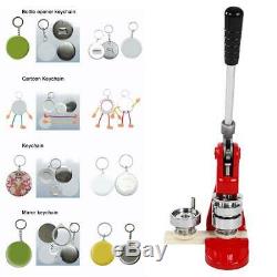 44mm/75mm Button Badge Maker Punch Press Machine With 500PC Button & Circle Cutter