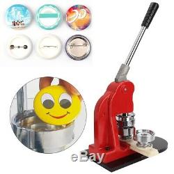 44mm Button Maker Badge Press Machine Kit Circle Cutter 500pcs Buttons Pro NEW