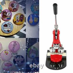 58MM Badge Maker Machine Making Pin Button Badges Punch Press +1000 Cutter Kits