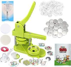 58 mm Button Maker Badge Press Machine Circle Cutter 100 Buttons 3 Dies Set UK