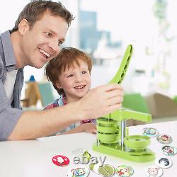 58mm Badge Maker Machine Making Pin Button Badges Press Cutter Kit DIY Kids Fun