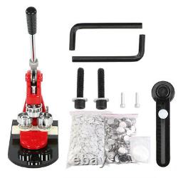 58mm Badge Punch Press Maker Machine With 1000 Button + Circle Cutter Kit UK