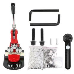 58mm Badge Punch Press Maker Machine With 1000 Circle Button Parts+Circle Cutter