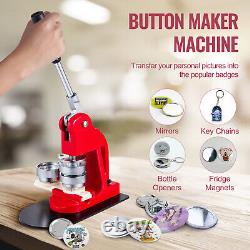 58mm Button Badge Maker Machine Pin Button Press Circle Cutter 1000pcs Buttons