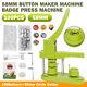 58mm Button Maker Machine Badge Press Tool + 100 Button + 58mm Circle Cutter