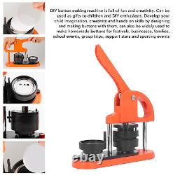 (58mm)Button Maker Machine DIY Pin Badge Press Kit With Circle Cutter For