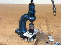 A Ornstin Ltd Victory Heavy Duty Upholstery Button Press + Cutter & Accessories