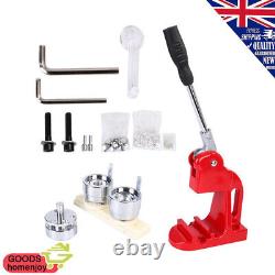 Accurate 25mm 1 Button Maker Badge Punch Press Machine+1000 Parts Cutter New