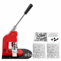 Accurate 44mm Button Maker Badge Punch Press Machine+1000pc Button Parts Cutter