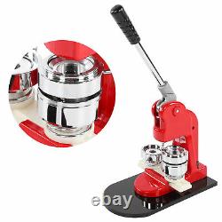 Accurate 44mm Button Maker Badge Punch Press Machine+1000pc Button Parts Cutter